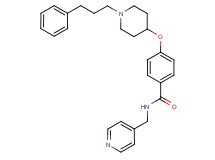 4-{[1-(3-phenylpropyl)-4-piperidinyl]oxy}-N-(4-pyridinylmethyl)benzamide