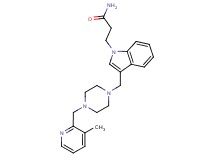 3-[3-({4-[(3-methylpyridin-2-yl)methyl]piperazin-1-yl}methyl)-1H-indol-1-yl]propanamide