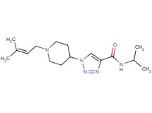 N-isopropyl-1-[1-(3-methyl-2-buten-1-yl)-4-piperidinyl]-1H-1,2,3-triazole-4-carboxamide