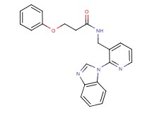 N-{[2-(1H-benzimidazol-1-yl)-3-pyridinyl]methyl}-3-phenoxypropanamide