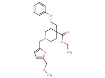 ethyl 1-{[5-(methoxymethyl)-2-furyl]methyl}-4-(2-phenoxyethyl)-4-piperidinecarboxylate