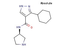 3-cyclohexyl-N-[(3R)-pyrrolidin-3-yl]-1H-pyrazole-4-carboxamide