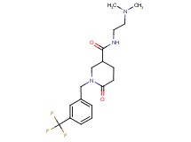 N-[2-(dimethylamino)ethyl]-6-oxo-1-[3-(trifluoromethyl)benzyl]-3-piperidinecarboxamide