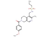 N-{[7-(4-methoxybenzoyl)-3-methyl-5,6,7,8-tetrahydro-2,7-naphthyridin-4-yl]methyl}-1-propanesulfonamide