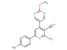 2-amino-4-(2-methoxypyrimidin-5-yl)-6-(4-methylphenyl)nicotinonitrile