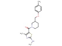 N,4-dimethyl-5-({3-[(4-methylphenoxy)methyl]-1-piperidinyl}carbonyl)-1,3-thiazol-2-amine
