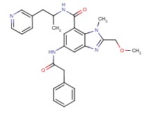 2-(methoxymethyl)-1-methyl-N-[1-methyl-2-(3-pyridinyl)ethyl]-5-[(phenylacetyl)amino]-1H-benzimidazole-7-carboxamide