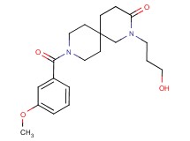2-(3-hydroxypropyl)-9-(3-methoxybenzoyl)-2,9-diazaspiro[5.5]undecan-3-one