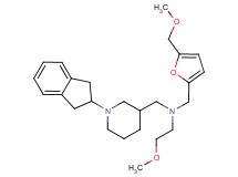 N-{[1-(2,3-dihydro-1H-inden-2-yl)-3-piperidinyl]methyl}-2-methoxy-N-{[5-(methoxymethyl)-2-furyl]methyl}ethanamine