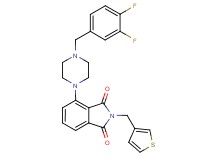 4-[4-(3,4-difluorobenzyl)-1-piperazinyl]-2-(3-thienylmethyl)-1H-isoindole-1,3(2H)-dione