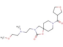 3-{2-[(2-methoxyethyl)(methyl)amino]ethyl}-8-(tetrahydrofuran-3-ylcarbonyl)-1-oxa-3,8-diazaspiro[4.5]decan-2-one