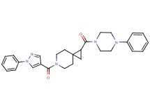 1-[(4-phenyl-1-piperazinyl)carbonyl]-6-[(1-phenyl-1H-pyrazol-4-yl)carbonyl]-6-azaspiro[2.5]octane
