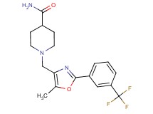1-({5-methyl-2-[3-(trifluoromethyl)phenyl]-1,3-oxazol-4-yl}methyl)piperidine-4-carboxamide