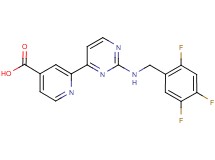 2-{2-[(2,4,5-trifluorobenzyl)amino]pyrimidin-4-yl}isonicotinic acid