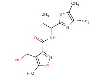 N-[1-(4,5-dimethyl-1,3-thiazol-2-yl)propyl]-4-(hydroxymethyl)-5-methylisoxazole-3-carboxamide