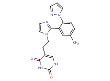5-(2-{2-[5-methyl-2-(1H-pyrazol-1-yl)phenyl]-1H-imidazol-1-yl}ethyl)pyrimidine-2,4(1H,3H)-dione