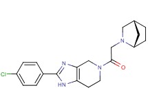 5-[(1S*,4R*)-2-azabicyclo[2.2.1]hept-2-ylacetyl]-2-(4-chlorophenyl)-4,5,6,7-tetrahydro-1H-imidazo[4,5-c]pyridine
