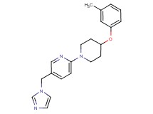 5-(1H-imidazol-1-ylmethyl)-2-[4-(3-methylphenoxy)-1-piperidinyl]pyridine