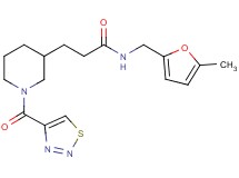 N-[(5-methyl-2-furyl)methyl]-3-[1-(1,2,3-thiadiazol-4-ylcarbonyl)-3-piperidinyl]propanamide