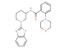 N-[1-(1,3-benzothiazol-2-yl)-3-piperidinyl]-2-(4-morpholinyl)benzamide