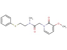2-(3-methoxy-2-oxopyridin-1(2H)-yl)-N-methyl-N-[2-(phenylthio)ethyl]acetamide