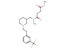 methyl 4-{methyl[(1-{2-[3-(trifluoromethyl)phenyl]ethyl}-3-piperidinyl)methyl]amino}-4-oxobutanoate