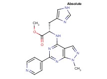 methyl N-[1-methyl-6-(4-pyridinyl)-1H-pyrazolo[3,4-d]pyrimidin-4-yl]-L-histidinate