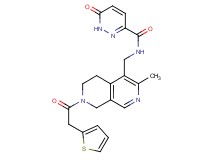 N-{[3-methyl-7-(2-thienylacetyl)-5,6,7,8-tetrahydro-2,7-naphthyridin-4-yl]methyl}-6-oxo-1,6-dihydro-3-pyridazinecarboxamide