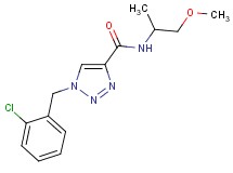 1-(2-chlorobenzyl)-N-(2-methoxy-1-methylethyl)-1H-1,2,3-triazole-4-carboxamide
