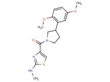 4-{[3-(2,5-dimethoxyphenyl)-1-pyrrolidinyl]carbonyl}-N-methyl-1,3-thiazol-2-amine