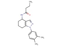 N-[1-(3,4-dimethylphenyl)-4,5,6,7-tetrahydro-1H-indazol-4-yl]butanamide
