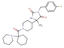 3-(4-fluorobenzyl)-5-methyl-5-(1-{[1-(1-piperidinyl)cyclohexyl]carbonyl}-4-piperidinyl)-2,4-imidazolidinedione