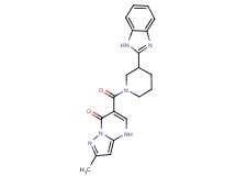 6-{[3-(1H-benzimidazol-2-yl)-1-piperidinyl]carbonyl}-2-methylpyrazolo[1,5-a]pyrimidin-7(4H)-one