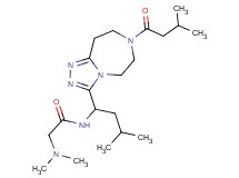 N~2~,N~2~-dimethyl-N~1~-{3-methyl-1-[7-(3-methylbutanoyl)-6,7,8,9-tetrahydro-5H-[1,2,4]triazolo[4,3-d][1,4]diazepin-3-yl]butyl}glycinamide