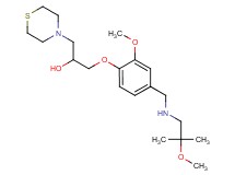 1-(2-methoxy-4-{[(2-methoxy-2-methylpropyl)amino]methyl}phenoxy)-3-(4-thiomorpholinyl)-2-propanol