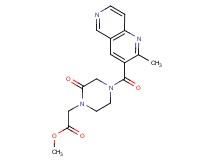 methyl {4-[(2-methyl-1,6-naphthyridin-3-yl)carbonyl]-2-oxo-1-piperazinyl}acetate