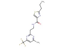 N-{2-[4-methyl-6-(trifluoromethyl)pyrimidin-2-yl]ethyl}-2-propyl-1,3-thiazole-4-carboxamide
