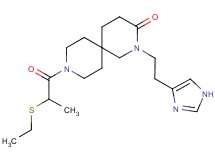 9-[2-(ethylthio)propanoyl]-2-[2-(1H-imidazol-4-yl)ethyl]-2,9-diazaspiro[5.5]undecan-3-one