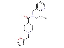 1-(2-furylmethyl)-N-propyl-N-(pyridin-3-ylmethyl)piperidine-4-carboxamide