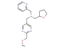 1-[2-(methoxymethyl)pyrimidin-5-yl]-N-(pyridin-2-ylmethyl)-N-(tetrahydrofuran-2-ylmethyl)methanamine