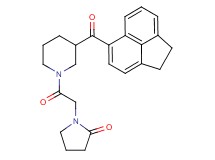1-{2-[3-(1,2-dihydro-5-acenaphthylenylcarbonyl)-1-piperidinyl]-2-oxoethyl}-2-pyrrolidinone