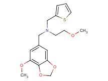 2-methoxy-N-[(7-methoxy-1,3-benzodioxol-5-yl)methyl]-N-(2-thienylmethyl)ethanamine