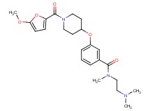 N-[2-(dimethylamino)ethyl]-3-{[1-(5-methoxy-2-furoyl)-4-piperidinyl]oxy}-N-methylbenzamide