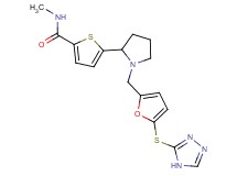 N-methyl-5-(1-{[5-(4H-1,2,4-triazol-3-ylthio)-2-furyl]methyl}-2-pyrrolidinyl)-2-thiophenecarboxamide