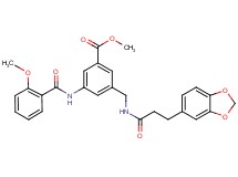 methyl 3-({[3-(1,3-benzodioxol-5-yl)propanoyl]amino}methyl)-5-[(2-methoxybenzoyl)amino]benzoate