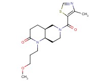 (4aS*,8aR*)-1-(3-methoxypropyl)-6-[(4-methyl-1,3-thiazol-5-yl)carbonyl]octahydro-1,6-naphthyridin-2(1H)-one
