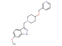 6-methoxy-3-{[4-(3-pyridinylmethoxy)-1-piperidinyl]methyl}-1H-indazole