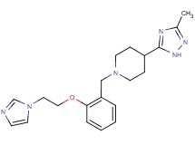 1-{2-[2-(1H-imidazol-1-yl)ethoxy]benzyl}-4-(3-methyl-1H-1,2,4-triazol-5-yl)piperidine