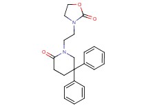 1-[2-(2-oxo-1,3-oxazolidin-3-yl)ethyl]-5,5-diphenylpiperidin-2-one