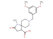 8-(3,5-dimethoxybenzyl)-1-methyl-2-oxo-1,8-diazaspiro[4.5]decane-4-carboxylic acid